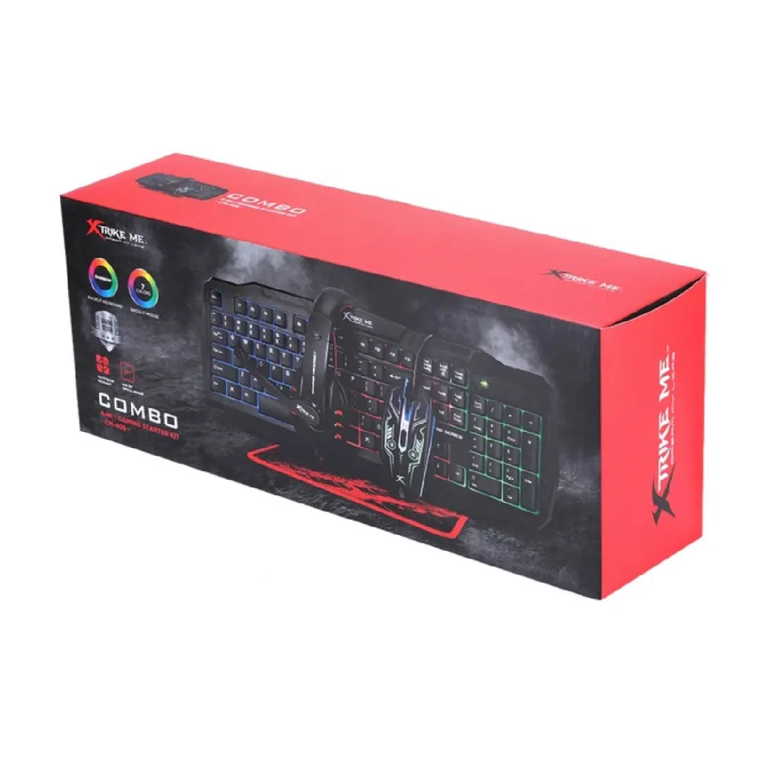 COMBO 4 EN 1 GAMING XTRIKE ME CM406 - Imagen 2