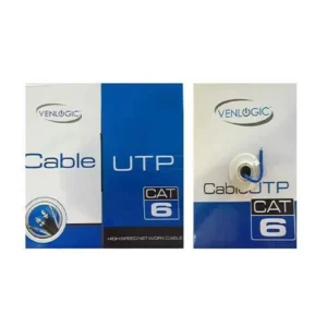 CABLE DE RED VENLOGIC CAT. 6 COBRE 1000 PIES.AZUL