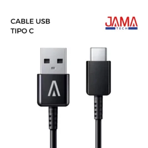 CABLE FAST CHARGE TIPO C A TIPO C PD65W NEGRO JAMATECH