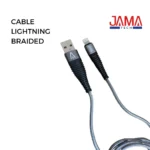 CABLE LIGHTNING BRAIDED GRIS JAMA TECH