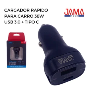 CARGADOR FAST CHARGE CARRO 38W