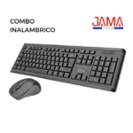 COMBO INALAMBRICO TECLADO Y MOUSE NEGRO JAMA TECH