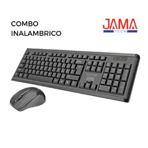 COMBO INALAMBRICO TECLADO Y MOUSE NEGRO JAMA TECH