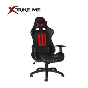 SILLA GAMING LEATHER NEGRA-ROJA XTRIKE ME