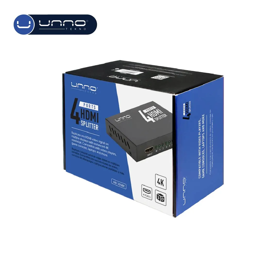 SPLITER HDMI 4 PUERTOS UNNO